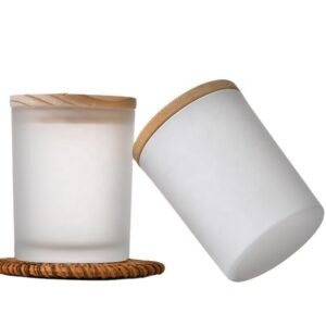Economy Clear Glass Candle Jar for Startup Brands with Low Minimum Orde